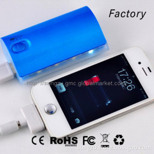 5200mah colourful torch power bank for iphone mobile power supply